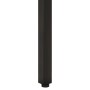 Mesa auxiliar de madera maciza acacia y hierro 35x35x45 cm