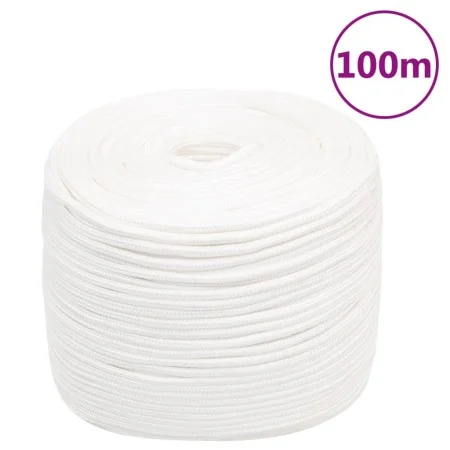 Intense white polypropylene boat rope 8 mm 100 m by vidaXL, Ropes and metal cords - Ref: Foro24-152556, Price: 27,14 €, Disco...