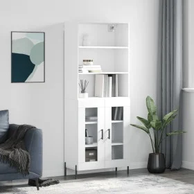 Aparador alto madera contrachapada blanco 69,5x34x180 cm by vidaXL, Sideboards - Ref: Foro24-3189325, Price: 141,15 €, Discou...