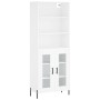 Aparador alto madera contrachapada blanco 69,5x34x180 cm von vidaXL, Sideboards - Ref: Foro24-3189325, Preis: 149,57 €, Rabat...