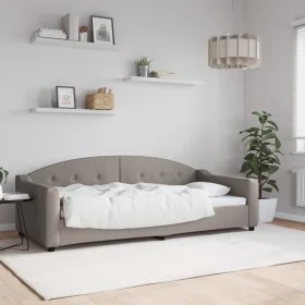 Taupegraues Schlafsofa aus Stoff, 90 x 200 cm von vidaXL, Betten und Lattenroste - Ref: Foro24-354186, Preis: 189,62 €, Rabat...