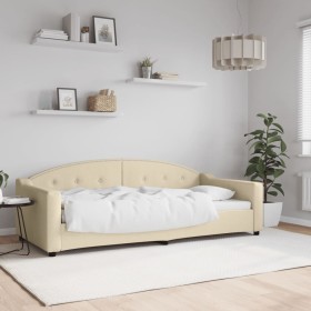 Schlafsofa aus cremefarbenem Stoff, 90 x 200 cm von vidaXL, Betten und Lattenroste - Ref: Foro24-354187, Preis: 186,41 €, Rab...