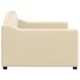Cream fabric sofa bed 90x200 cm by vidaXL, Beds and slatted bases - Ref: Foro24-354187, Price: 183,61 €, Discount: %