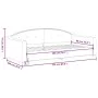 Schlafsofa aus cremefarbenem Stoff, 90 x 200 cm von vidaXL, Betten und Lattenroste - Ref: Foro24-354187, Preis: 183,61 €, Rab...
