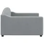 Light gray fabric sofa bed 100x200 cm by vidaXL, Beds and slatted bases - Ref: Foro24-354188, Price: 201,42 €, Discount: %