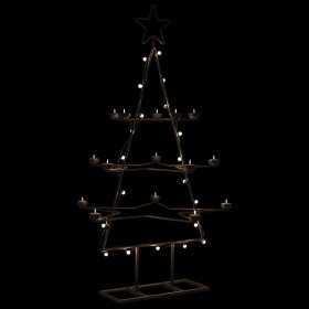 Árbol de Navidad para decoración metal negro 105 cm