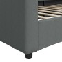 Sofá cama tela gris oscuro 100x200 cm