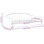 Dark gray fabric sofa bed 100x200 cm by vidaXL, Beds and slatted bases - Ref: Foro24-354189, Price: 202,80 €, Discount: %