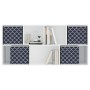 Cajas almacenaje plegables 4 uds tela no tejida azul 32x32x32cm