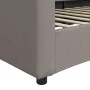 Sofá cama tela gris taupe 100x200 cm de vidaXL, Camas y somieres - Ref: Foro24-354191, Precio: 197,98 €, Descuento: %