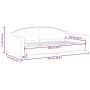 Sofá cama tela gris taupe 100x200 cm de vidaXL, Camas y somieres - Ref: Foro24-354191, Precio: 197,98 €, Descuento: %