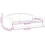 Taupegraues Schlafsofa aus Stoff, 100 x 200 cm von vidaXL, Betten und Lattenroste - Ref: Foro24-354191, Preis: 200,96 €, Raba...