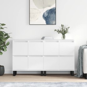 2 Stück Sperrholz Sideboards weiß von vidaXL, Sideboards - Ref: Foro24-3190181, Preis: 142,31 €, Rabatt: %