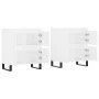 2 Stück Sperrholz Sideboards weiß von vidaXL, Sideboards - Ref: Foro24-3190181, Preis: 140,93 €, Rabatt: %