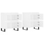 Aparadores 2 piezas madera contrachapada blanco de vidaXL, Aparadores - Ref: Foro24-3190181, Precio: 142,34 €, Descuento: %