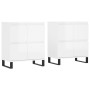 Sideboards 2 Stk. Sperrholz glänzend weiß von vidaXL, Sideboards - Ref: Foro24-3190183, Preis: 189,28 €, Rabatt: %