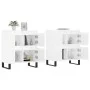 Sideboards 2 Stk. Sperrholz glänzend weiß von vidaXL, Sideboards - Ref: Foro24-3190183, Preis: 186,38 €, Rabatt: %