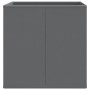 Cajas almacenaje plegables 10 uds no tejida gris 32x32x32 cm