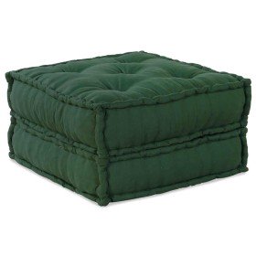 Puff modular de tela verde 70x70x36 cm Puff modular de tela verde 70x70x36 cm