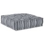 Pouffe Rayado Manual Gris 70 x 70 x 54 cm tela