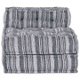 Pouffe Rayado Manual Gris 70 x 70 x 54 cm tela