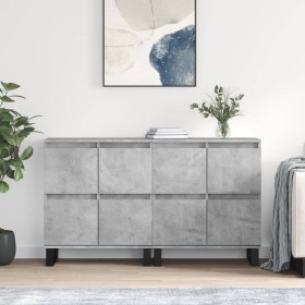 Sideboards 2 Stück betongraues Sperrholz von vidaXL, Sideboards - Ref: Foro24-3190185, Preis: 157,91 €, Rabatt: %
