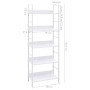 Estantería 5 niveles madera ingeniería blanco 60x27,6x158,5 cm