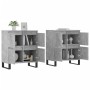 Sideboards 2 pcs concrete gray plywood by vidaXL, Sideboards - Ref: Foro24-3190185, Price: 157,91 €, Discount: %