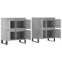 Aparadores 2 uds madera contrachapada gris hormigón de vidaXL, Aparadores - Ref: Foro24-3190185, Precio: 155,47 €, Descuento: %