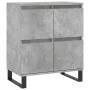 Aparadores 2 uds madera contrachapada gris hormigón de vidaXL, Aparadores - Ref: Foro24-3190185, Precio: 155,47 €, Descuento: %