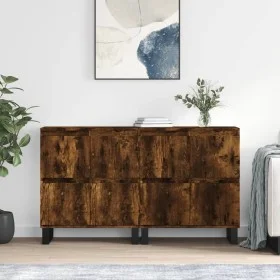 Aparadores 2 piezas madera contrachapada roble ahumado by vidaXL, Sideboards - Ref: Foro24-3190186, Price: 150,84 €, Discount: %