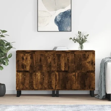 Aparadores 2 piezas madera contrachapada roble ahumado by vidaXL, Sideboards - Ref: Foro24-3190186, Price: 150,84 €, Discount: %
