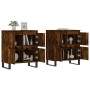 Aparadores 2 piezas madera contrachapada roble ahumado by vidaXL, Sideboards - Ref: Foro24-3190186, Price: 152,91 €, Discount: %