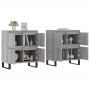 Aparadores 2 piezas madera contrachapada gris Sonoma de vidaXL, Aparadores - Ref: Foro24-3190187, Precio: 152,82 €, Descuento: %