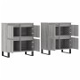 Aparadores 2 piezas madera contrachapada gris Sonoma de vidaXL, Aparadores - Ref: Foro24-3190187, Precio: 152,82 €, Descuento: %