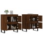 Sideboards 2 pieces plywood brown oak by vidaXL, Sideboards - Ref: Foro24-3190188, Price: 177,04 €, Discount: %