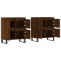 Sideboards 2 pieces plywood brown oak by vidaXL, Sideboards - Ref: Foro24-3190188, Price: 177,04 €, Discount: %