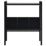 Estantería de 2 niveles madera de ingeniería negro 52x28x59 cm