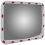 Rectangular convex traffic mirror with reflectors 60 x 80cm by vidaXL, Road and traffic signs - Ref: Foro24-141683, Price: 20...