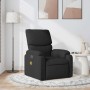 Sillón reclinable de masaje de tela negro