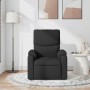 Sillón reclinable de masaje de tela negro