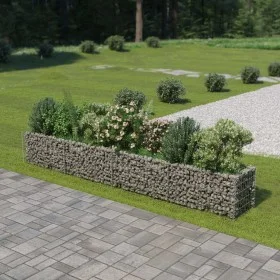 Arriate de gaviones de acero 360x50x50 cm de vidaXL, Maceteros y jardineras - Ref: Foro24-143561, Precio: 91,33 €, Descuento: %