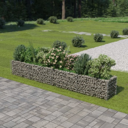 Arriate de gaviones de acero 360x50x50 cm de vidaXL, Maceteros y jardineras - Ref: Foro24-143561, Precio: 91,98 €, Descuento: %