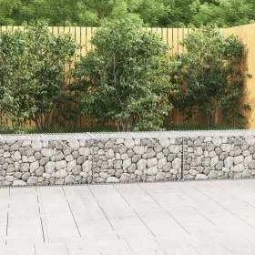 Muro de gaviones con cubiertas acero galvanizado 300x50x50 cm de vidaXL, Paneles de vallas - Ref: Foro24-143591, Precio: 91,3...