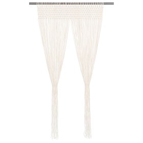 Cortina de macramé algodón 140x240 cm de vidaXL, Cortinas y visillos - Ref: Foro24-133874, Precio: 40,29 €, Descuento: %