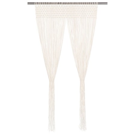 Macrame cotton curtain 140x240 cm by vidaXL, Curtains and curtains - Ref: Foro24-133874, Price: 40,29 €, Discount: %