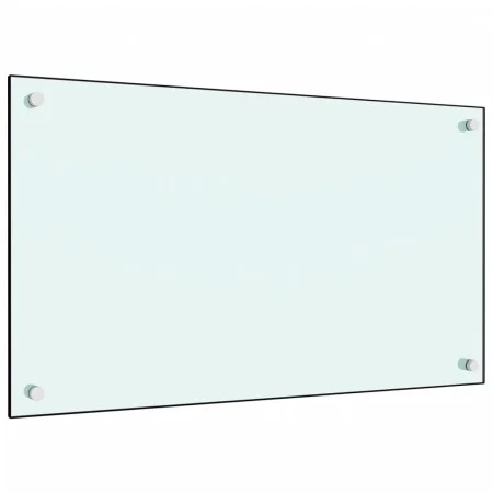 Kitchen splash protection white tempered glass 70x40 cm by vidaXL, Kitchen tools and utensils - Ref: Foro24-249451, Price: 36...