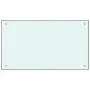 Kitchen splash protection white tempered glass 70x40 cm by vidaXL, Kitchen tools and utensils - Ref: Foro24-249451, Price: 36...