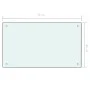 Kitchen splash protection white tempered glass 70x40 cm by vidaXL, Kitchen tools and utensils - Ref: Foro24-249451, Price: 36...