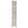Screen 3 panels hand carved white mango wood 120x165 cm by vidaXL, Room dividers - Ref: Foro24-285330, Price: 180,99 €, Disco...